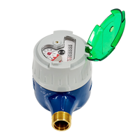 Compteurs d'eau volumétriques à piston en laiton DN15, débitmètre R400, anti-corrosion, haute précision, installation horizontale, débitmètre IP68