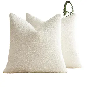 5830 Wholesale Custom Textured Throw Pillow Covers Accent Solid Cozy Soft Decorative Couch Cushion Pillow Case Decorative
