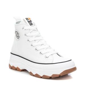 Zapatillas deportivas Refresh Donna Bianco con plataforma gruesa y caña alta para mujer - Product Image 1