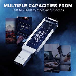 2023 Новое поступление, USB-накопитель с подсветкой, USB-накопитель, USB-накопитель 2,0, USB-накопитель с кристаллами, 128 ГБ, металлическая светодиодная флешка - Product Image 4