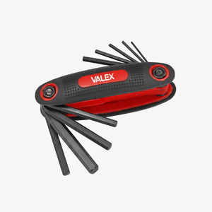 Set di 8 Chiavi Esagonali Pieghevoli VALEX in Acciaio di Grado Industriale con Punta Torx, Uso Pratico, Modello Metrico UTM0946 - Product Image 2