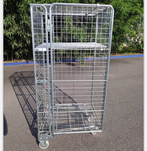 An ninh gấp dây lưới lồng Xe đẩy CuộN container được sử dụng trong siêu thị và chuyển phát nhanh ngành công nghiệp - Product Image 2