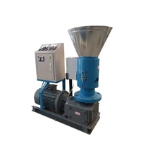 Machine à granulés à plat multifonctionnelle pour la fabrication de balles de riz et d'aliments pour volailles, avec boucles durables.