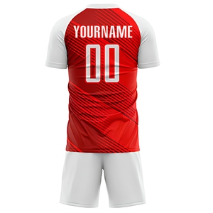 Ensemble d'uniformes de football personnalisés de haute qualité, imprimés par sublimation, pour adultes, unisexe, respirant, en polyester, OEM ODM, logo personnalisé - Product Image 2