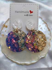 Pendientes de Resina Hechos a Mano de Moda, Estilo Artístico Ligero, Perfectos para Uso Diario y Moda Atrevida - Product Image 2