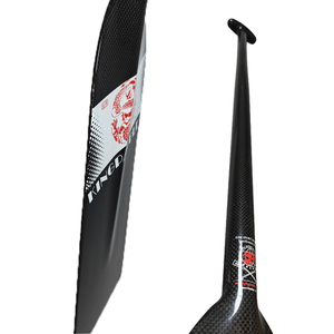 Kingpaddle D02 IDBF Eje ovalado de alta resistencia Estructura de 1 pieza Diédrico fijo Fibra de carbono Dragon Boat Paddle - Product Image 3