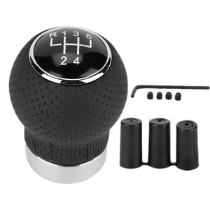 Car Gear <b>Knob</b> Leather 5 Speed 6 Speed Manual <b>Shift</b> Head Ergonomic Design For Manual Transmission Vehicles - Product Image 1