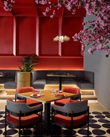 Café Italien Café Restauration Rapide Café Restaurant en Bois Canapé Banc Meubles Carré de Luxe Table à Manger et Chaises Ensemble de Sièges de Cabine