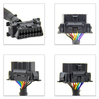 Cable Divisor de Extensión OBD2 Macho a Doble Hembra con Clip, Reemplazo para Serie de Autos KIA, TOYOTA, HONDA