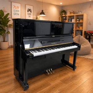 Piano droit haut de gamme Kawai KS2F spécial avec chevilles d'accordage en acier inoxydable, son riche et chaud pour la pratique quotidienne en famille - Product Image 1