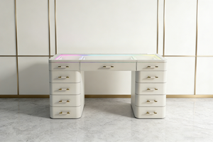 Modern for Luxury Makeup <strong>Vanities</strong> Colorful <strong>Light</strong> 13 Drawers White Black <strong>Vanity</strong> Table Adjustable <strong>Mirror</strong> Bedroom-2026 Hot - Product Image 4