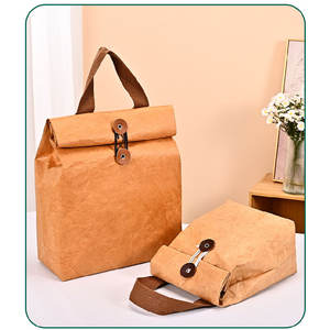 Sac isotherme pour le déjeuner avec logo personnalisé Style tendance Dupont isolé, réutilisable, recyclable et lavable - Product Image 6