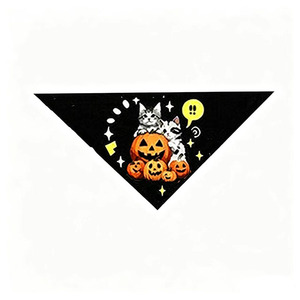 Pañuelo Triangular para Mascotas Yisi de Halloween, 63cm X 43cm, para Perros y Gatos, Temporada de Otoño - Product Image 4