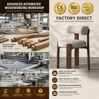 Chaises de salle à manger en bois massif de style nordique de luxe avec rembourrage doux de style design, décontractées et vintage, pour une utilisation à domicile dans la salle à manger