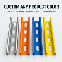 Profilé en C en acier galvanisé à fentes standard 41x41mm pour support électrique