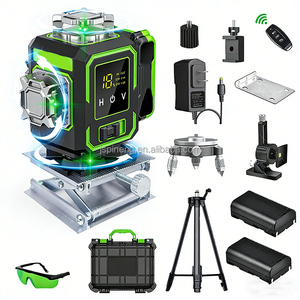 Niveau laser de positionnement multi-lignes 4D vert 16 lignes pour usage industriel et bricolage avec batterie au lithium 18650 - Product Image 2