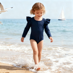 Tutina in Cotone Tinta Unita per Neonati e Bambini, Pagliaccetto Autunnale con Maniche Lunghe a Sbuffo e Bottoni a Pressione per Bambine, Prezzo all'Ingrosso - Product Image 3