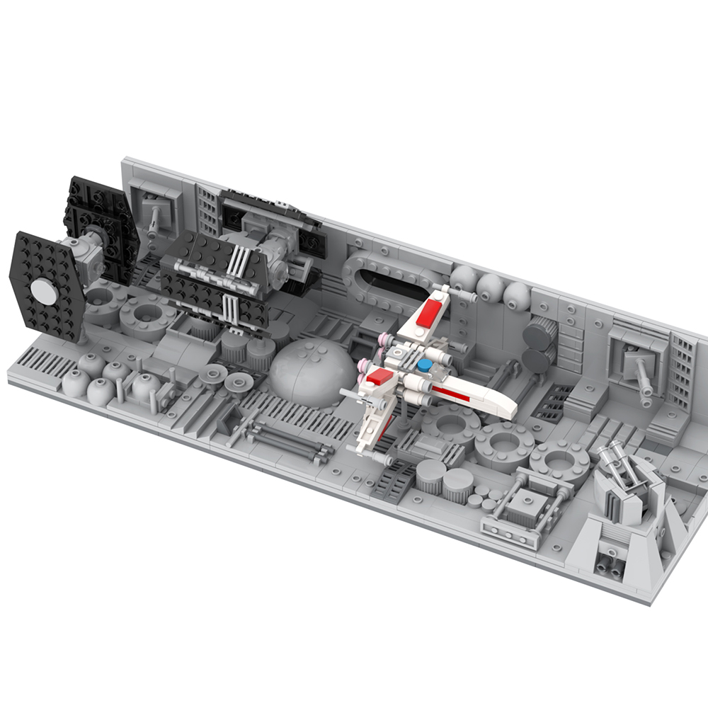 Build the Space Wars Death Star Trench Run Diorama 75329