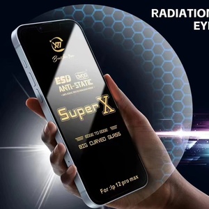 Protector de pantalla de teléfono Super X ESD antiestático alto claro gran curva vidrio templado para <span class=keywords><strong>iphone</strong></span> samsung A21s tecno infinix - Product Image 6