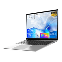 Vente en gros d'usine, ordinateur portable 16,1 pouces 16:10, Intel I7-1060NG7 Quad Core, Windows 11, SSD 512 Go, écran IPS 1920x1200, Iris Plus, pour étudiants