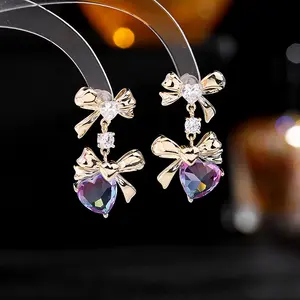 Japanese and Korean style exquisite elegant ladies party dating drop earrings 2022 Trends earrings for women