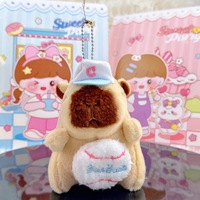 Creative peluche Capybara porte-clés porte-clés poupée dessin animé Capybara porte-clés en peluche mignon petit cadeau en gros