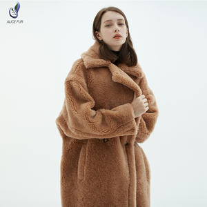 Nouveau <span class=keywords><strong>manteau</strong></span> de fourrure chaud et doux pour <span class=keywords><strong>femme</strong></span>, Teddy bear en laine d'agneau, à la mode, automne et hiver - Product Image 6