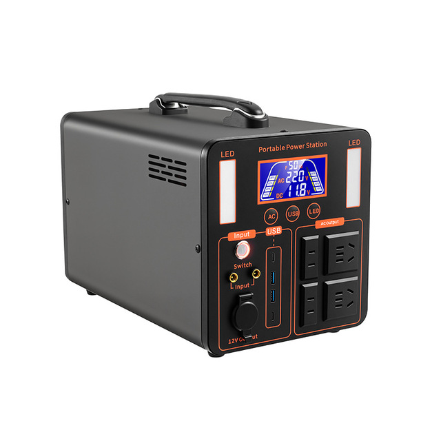 Available in Stock 1080Wh 1200W Portable Power Station Pure Sine Wave MPPT Lithium Ion Battery for Outdoor Camping and