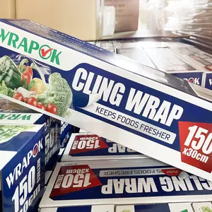Cling-Wrap 30 cm gelbe Wrap-Natur-Ltd.-Material Kunststoff 3 m Dehnungsfolie