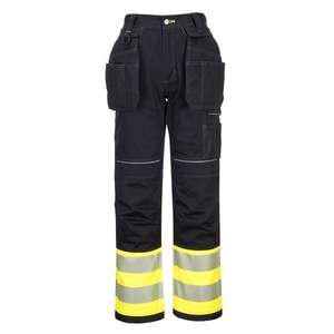 PORTWEST - PW307YBR44 PW3 High visibility class 1 Holster yellow/<b>black</b> <b>trouser</b> - EAN 5036108349500 HI-VIS <b>WORKWEAR</b> - Product Image 1