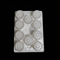 Barquettes à pâtisserie jetables transparentes en PP à 10 cavités avec couvercles à pression, supports en plastique pour gâteaux de lune et cupcakes pour fêtes, pique-niques, et préparations maison