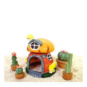 Fish Tank Aménagement Paysager Maison Champignon Conque Maison Décoratif Résine Ornements Poissons Et Crevettes Abri Maison - Product Image 2