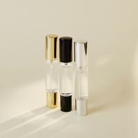 Eric Bouteille à bille de pulvérisation à double tête transparente de haute qualité Bouteille cosmétique échantillon de parfum en verre de 10ml Bouteille vide sous-emballée