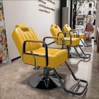Fauteuil de Coiffure Haut de Gamme pour Salon Équipement de Barbier Relevable Chaise Longue Esthétique pour Shampooing, Coupe, Permanente et Coloration