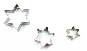 Lot de 3 <span class=keywords><strong>emporte</strong></span>-pièces de Noël écologiques en acier inoxydable, en forme d'étoiles de 3 tailles différentes (<span class=keywords><strong>mini</strong></span>), fabriqués en Chine - Product Image 3