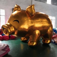 Ballon de porcs miroir gonflables dorés pour la décoration publicitaire Ballon de cochon volant gonflable