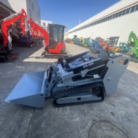 Chargeuse compacte sur chenilles d'occasion Rongyixin, benne de 500 kg, 1050x730x730mm, pompe hydraulique Eaton, moteur de marque réputée