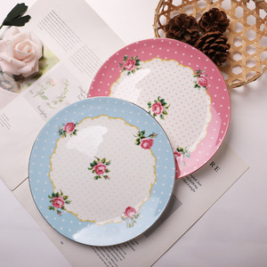 Plato de Porcelana Premium con Diseño Clásico de 8 Pulgadas, Personalizado, para el Hogar, Comedor y <span class=keywords><strong>Restaurante</strong></span> - Product Image 4