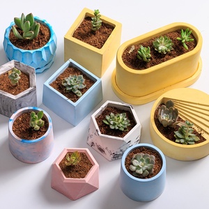 Portalápices moldes DIY flor carnosa maceta de silicona plantas <span class=keywords><strong>suculentas</strong></span> maceta de hormigón molde Moldes De Silicona - Product Image 3