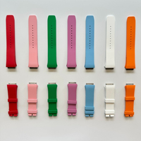 Bracelet de montre de luxe multicolore, doux et respirant, pour femmes, 007 0701 0702, en fluororubber importé