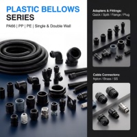 Presse-étoupe rapide en nylon PA66, type filetage G G1/2 G3/4, pour raccord de tuyau ondulé, installation facile sans outil, câblage de panneau intérieur