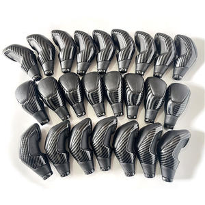 Poignée de levier de vitesses automatique Peugeot 3008 en fibre de carbone, design ergonomique, couleurs noir, gris et clair - Product Image 3