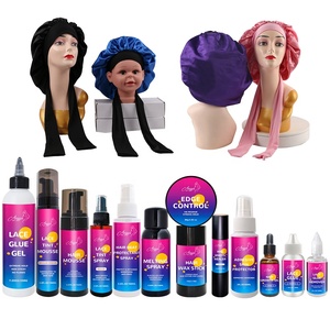 Colle à dentelle imperméable personnalisée, Kits d'installation de perruque, spray de fusion, <span class=keywords><strong>Bonnet</strong></span>, bande de fusion, teinte de dentelle, contrôle des bords de pulvérisation - Product Image 1