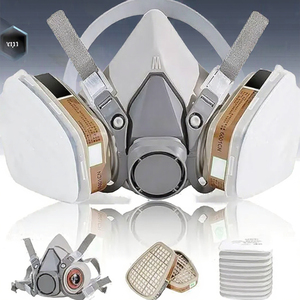 Mascarilla de Seguridad Industrial de Alta Calidad, Media Cara, de Silicona Reutilizable, KN95, Protección Respiratoria, Filtro de Gases Tóxicos, Antipolvo, con Exhalación - Product Image 2