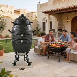 เตาบาร์บีคิวเซรามิก Kamado แบบแขวน ขนาด 21 นิ้ว รุ่น Pro Heighten พร้อมพื้นที่กว้าง ขายดีในตะวันออกกลาง - Product Image 4