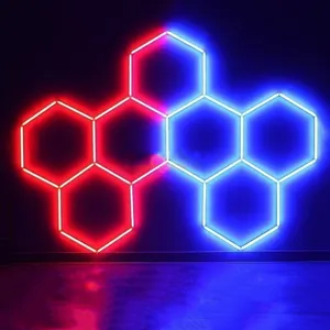 CSLIDO Hochwertige RGB-Decken leuchte Smart Garage Workshop Tube Light Farbwechsel LED Hexagon Light
