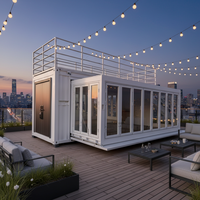 Nouvelle conception 2026 – Cabane de luxe préfabriquée à structure légère en acier, facile à assembler, pour maisons, boutiques, bars, bureaux, kiosques Landmae