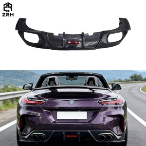 Diffusore Posteriore in Fibra di Carbonio Stile AC con LED per <span class=keywords><strong>BMW</strong></span> <span class=keywords><strong>Z4</strong></span> <span class=keywords><strong>G29</strong></span> 2019+ Kit Carrozzeria Splitter Paraurti Posteriore Spoiler - Product Image 1