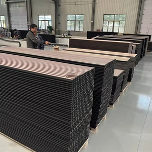 Vente chaude Akupanel Panneaux muraux acoustiques en bois modernes personnalisés pour salon Salle de sport Hôtel Solution de conception graphique insonorisée - Product Image 1