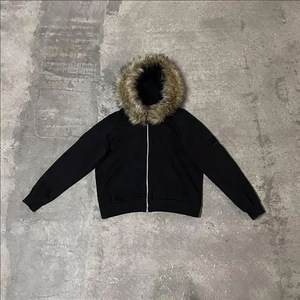 Felpe con Zip all'Ingrosso, Abbigliamento Streetwear, <span class=keywords><strong>Felpa</strong></span> con <span class=keywords><strong>Cappuccio</strong></span> in Pelliccia Personalizzata per Uomo - Product Image 5